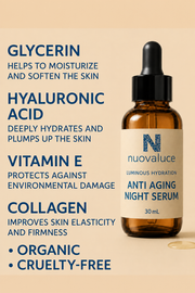 Luminous Hydration Anti Aging Night Serum
