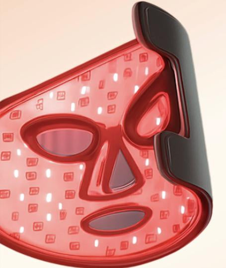 Nuovaluce LED Light Therapy Face Mask illuminated
