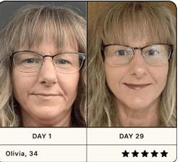 Verified user result card Olivia, day 1 to day 29